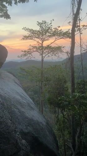 Campers gather for outdoor activities at Thai mountain site