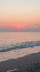 Sunset to dusk on Alanya's pebble beach