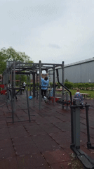 Late-night fitness activities captured at Birobidzhan outdoor exercise area
