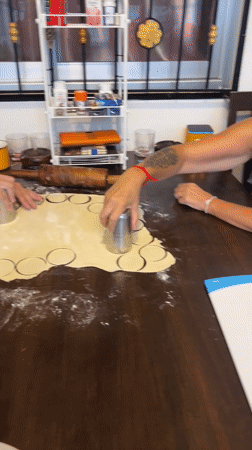 Homemade pelmeni being prepared from scratch in Nong Prue