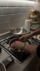 Home cooking: ground meat preparation observed in London kitchen