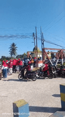 Red-and-white patriotic gathering fills Gorontalo streets and waterfront