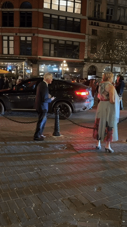 Early morning street activity observed in Vancouver's Gastown district