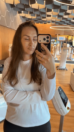 Gym session selfies and treadmill moments in Chelyabinsk