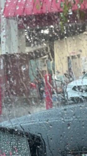 Rain reduces visibility for drivers in Buford