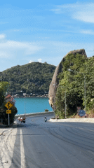 Coastal road scene captured in Baan Chaweng Noi, Thailand