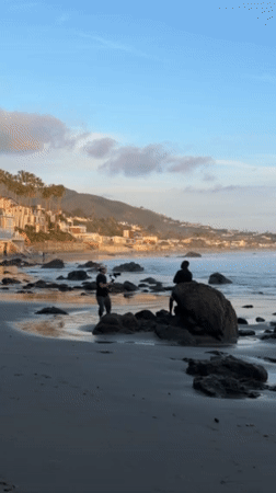 Malibu beach sunset scenes documented by single witness