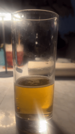 Evening drinks and city views captured in Casablanca