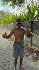 Early morning rural activity captured in Kuta Indonesia