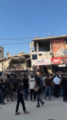 Crowds gather amid destruction in Gaza City