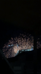 Fireworks display lights up night sky over Budva, Montenegro
