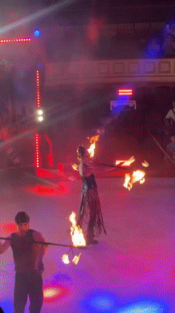 Odesa circus runs a packed variety show on ice