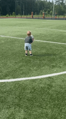 Toddler's afternoon at a Russian sports complex