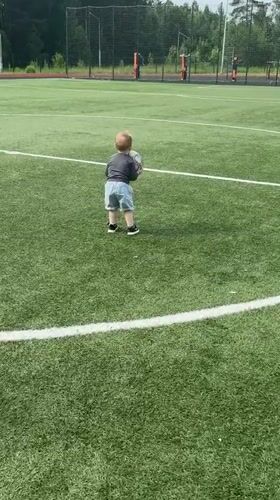 Toddler's afternoon at a Russian sports complex
