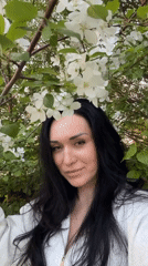Woman photographed in casual moments around Dzerzhinsk, Russia