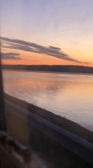 Sunset cruise along the Kama River in Chaikovsky