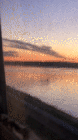 Sunset cruise along the Kama River in Chaikovsky