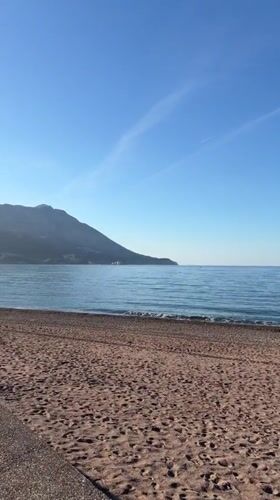 Morning coastal scenes documented in Boreti, Montenegro