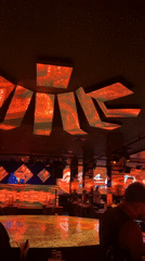 Sofia nightclub RITUAL captured with distinctive digital displays, lighting