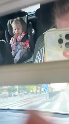 Father and toddler observed during car journey in Petah Tikva