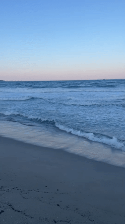 Evening beach scenes documented along Varna coastline