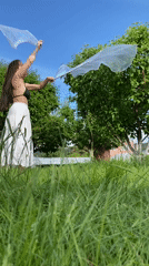 Woman photographed in outdoor photo session in Chaikovsky, Russia