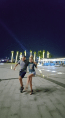 Couple enjoys nighttime dance in Bai Chay Ward