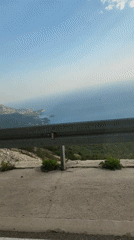 Coastal road vista captured in Brajici, Montenegro