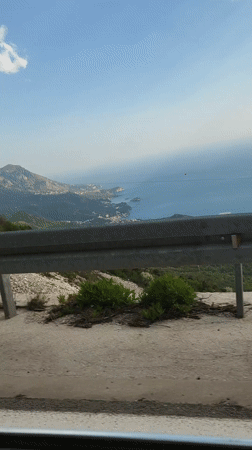 Coastal road vista captured in Brajici, Montenegro