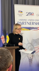 Ukraine-US diplomatic event features multiple women speakers in Kyiv