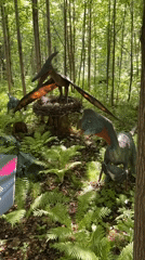 Exploring the dinosaur park at Izhevsk Zoo, Russia