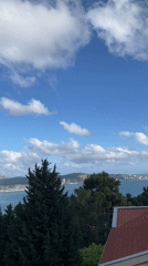 Coastal city view captured on video in Šušanj Montenegro