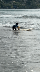 Morning beach life captured in Kuta Selatan, Indonesia