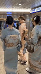 Early morning scenes at Osaka subway station captured