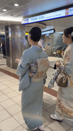 Early morning scenes at Osaka subway station captured