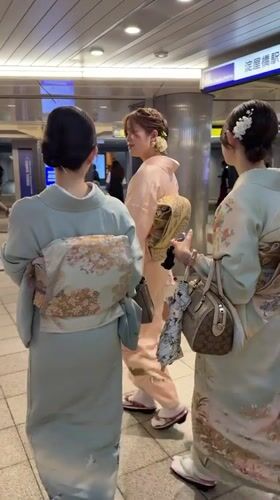 Early morning scenes at Osaka subway station captured