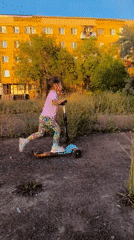 Scooter riding and ant colony close-ups in Karaganda