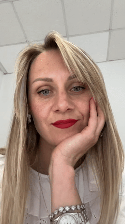 Blonde woman with freckles spotted in Venafro, Italy