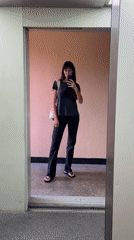 Elevator selfie session, Moscow, multiple angles