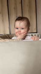 Baby with ponytail observed in crib in Chaikovsky, Russia