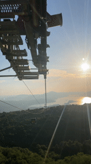 Cable car ride captures sunny Bay of Kotor views