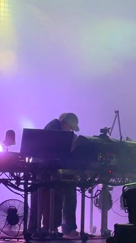 Live electronic music night in Kragujevac, crowd and all.