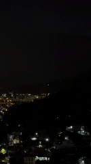 Nighttime aerial view captured of lit Bac Nha Trang Ward