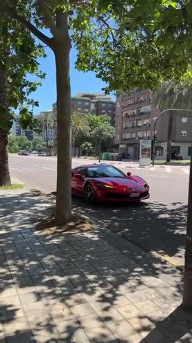 Red Ferrari spotted parked on Valencia street
