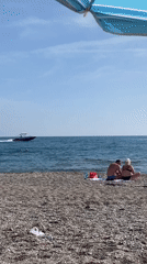 Ordinary beach day documented by witnesses in Alanya, Turkey