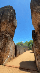 Morning documentation of ancient Polonnaruwa ruins in Sri Lanka