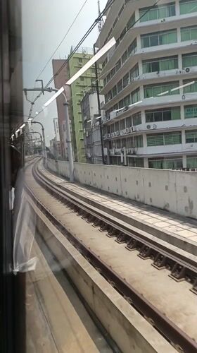 Morning commute views captured on Dhaka's elevated transit system