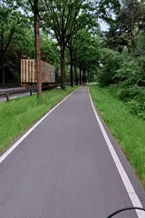 Early morning bicycle path journey documented in Oosterhout