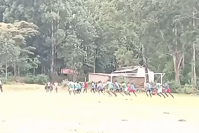 Local soccer match played in Lumakanda ward, Kenya