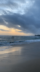 Dawn beach scenes documented in Kathaluwa, Sri Lanka